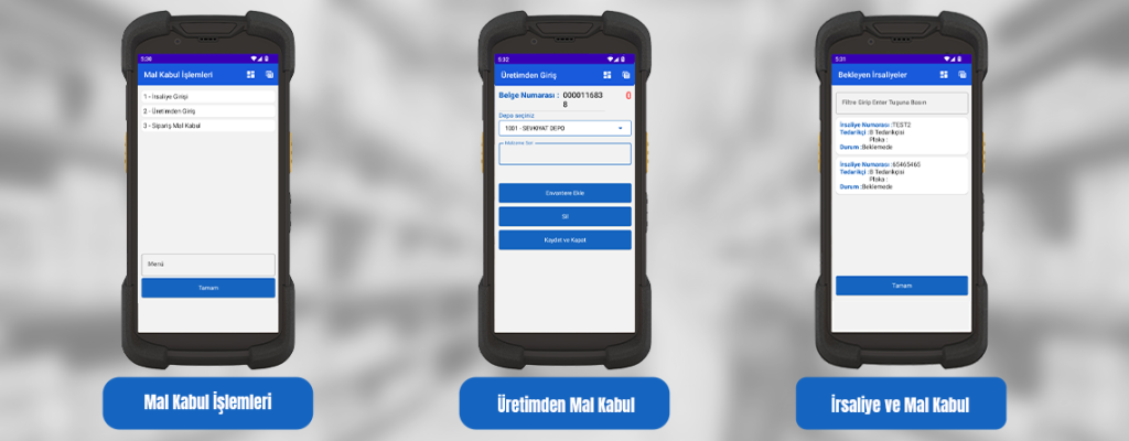 Mal Kabul ve QC Depo Yönetim Sistemi WMS